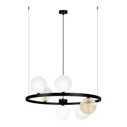   KAJA K-5695 SATURNO Fehér Színű Függeszték 6xG9 10W IP20