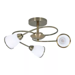   KAJA K-JSL-6059-3_AB PLATO Mennyezeti Csillár Bronz E14 IP20