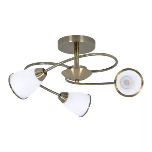 KAJA K-JSL-6059-3_AB PLATO Mennyezeti Csillár Bronz E14 IP20