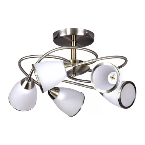 KAJA K-JSL-6059-5_AB PLATO Mennyezeti Csillár Bronz E14 IP20