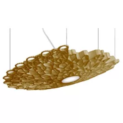 függesztett lámpa arany színű vázzal és polimer testtel beltéri használatra karman-se1303oint - moretti.hu