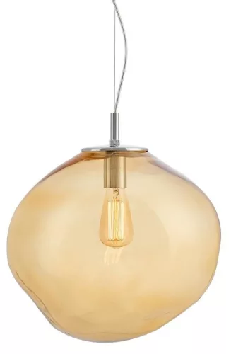 KASPA 10418115 AVIA Glamour Függesztett Lámpa Króm, Narancs E27 IP20