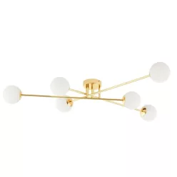   KASPA 10772605 ASTRA Glamour Mennyezeti Lámpa Fehér, Arany E14 IP20