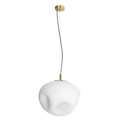   KASPA 11063105 CLEO L Modern Függesztett Lámpa Fehér, Arany E27 IP20