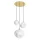 KASPA 11064305 CLOE Glamour Függesztett Lámpa Fehér, Arany E27 IP20