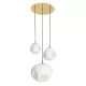 KASPA 11064305 CLOE Glamour Függesztett Lámpa Fehér, Arany E27 IP20