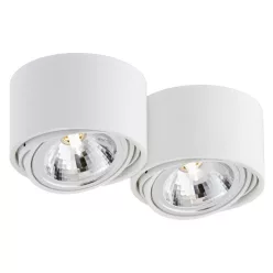   KASPA 70252201 LUMOS Hengeres Mennyezeti Lámpa Fehér G9 IP20