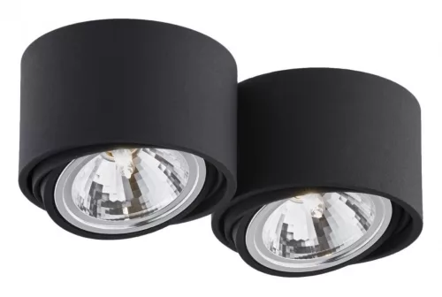 KASPA 70255202 LUMOS Hengeres Mennyezeti Lámpa Fekete G9 IP20
