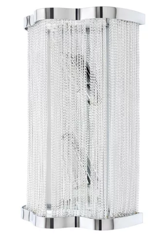 KING HOME 1080W ATLANTA Kristály Fali Lámpa Króm, Ezüst E14 IP20