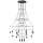 KING HOME 91909 FLUSSO Modern Led Függesztett Lámpa Fekete G9 IP20