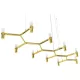 KING HOME DW-d1005-10CGOLD ATOMIC Glamour Függesztett Lámpa Arany G9 IP20