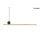 KING HOME MSE010100133 WAND Modern Led Függesztett Lámpa Fekete, Arany LED IP20