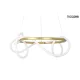 KING HOME MSE010100236 SERPIENTE Modern Led Függesztett Lámpa Arany LED IP20