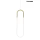 KING HOME MSE010100253 TPUZO L Modern Led Függesztett Lámpa Arany LED IP20
