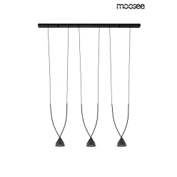   KING HOME MSE010100280 ATLAS Többágú Függesztett Lámpa Fekete LED IP20