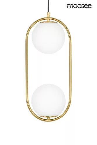 KING HOME MSE010100303 AURELIA Glamour Függesztett Lámpa Fehér, Arany E14 IP20