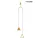 KING HOME MSE010100331 ACUSTICA Többágú Függesztett Lámpa Arany LED IP20