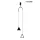 KING HOME MSE010100332 ACUSTICA Többágú Függesztett Lámpa Fekete LED IP20