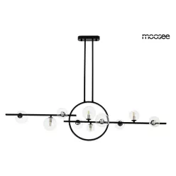   KING HOME MSE010100347 ALURE Modern Függesztett Lámpa Fehér, Fekete G9, LED IP20