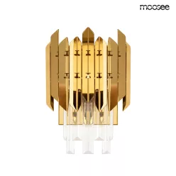   KING HOME MSE010100365 MAJESTIC Kristály Fali Lámpa Fehér, Arany E14 IP20