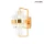 KING HOME MSE010100389 IMPERO Kristály Fali Lámpa Átlátszó, Arany LED IP20
