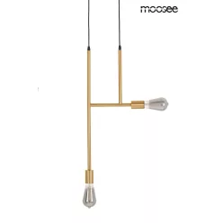   KING HOME MSE010100395 RIVA Többágú Függesztett Lámpa Füstös, Arany E27 IP20