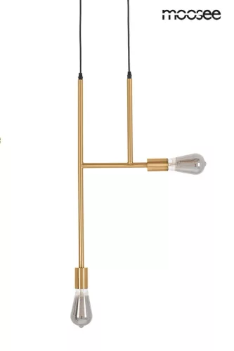 KING HOME MSE010100395 RIVA Többágú Függesztett Lámpa Füstös, Arany E27 IP20