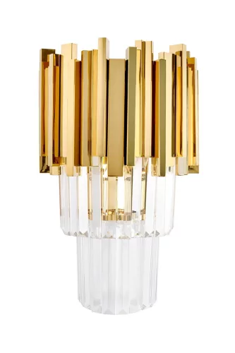 KING HOME MSE1501100519 IMPERIAL Kristály Fali Lámpa Átlátszó, Arany E14 IP20