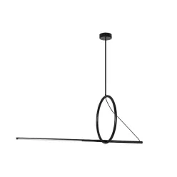   KING HOME MSE1501100534 STICK Modern Led Függesztett Lámpa Fekete LED IP20