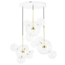   KING HOME MSE1501100540 CAPRI DISC Glamour Függesztett Lámpa Arany LED IP20