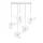 KING HOME MSE1501100542 CAPRI LINE Glamour Függesztett Lámpa Arany LED IP20