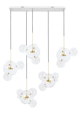 KING HOME MSE1501100542 CAPRI LINE Glamour Függesztett Lámpa Arany LED IP20