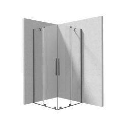 Prizma zuhanykabin_90x90, titán (KTJ_D39R+KTJ_D39R)