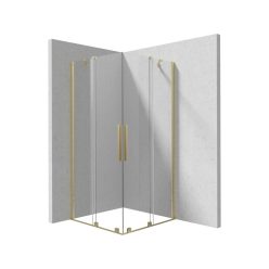   Prizma zuhanykabin_90x90, szálcsiszolt arany (KTJ_R39R+KTJ_R39R)