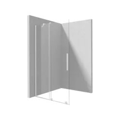 Prizma csúsztatható walk-in zuhanyfal_80x195, fehér