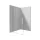 Prizma csúsztatható walk-in zuhanyfal_80x195, fehér