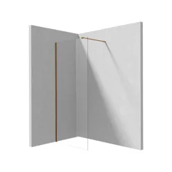Prizma zuhanyfal_100x195, szálcsiszolt bronz