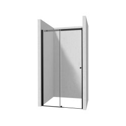 Kerria Plus NERO zuhanyajtó_110 -csúsztatható