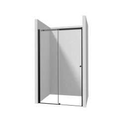 Kerria Plus NERO zuhanyajtó_120 -csúsztatható