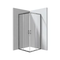 Funkia EVO szögletes zuhanykabin 80x80, titán