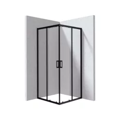 Funkia EVO szögletes zuhanykabin 90x90, fekete