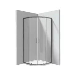 Funkia EVO íves zuhanykabin zuhanytálcával 80x80, titán
