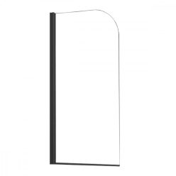 Eva 70x140 cm bathtub screen Black
