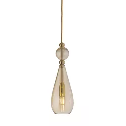   LAURA ASHLEY 101131 SMYKKE M Modern Függesztett Lámpa Arany E14 IP20