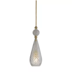   LAURA ASHLEY 101135 SMYKKE Glamour Függesztett Lámpa Arany E14 IP20