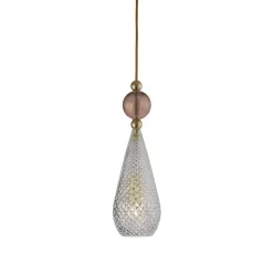   LAURA ASHLEY 101138 SMYKKE Glamour Függesztett Lámpa Arany E14 IP20