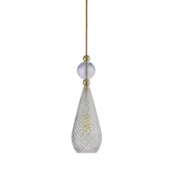   LAURA ASHLEY 101150 SMYKKE Glamour Függesztett Lámpa Arany E14 IP20