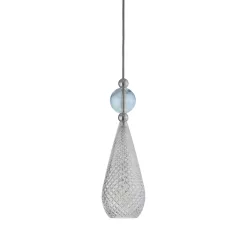   LAURA ASHLEY 101153 SMYKKE Glamour Függesztett Lámpa Ezüst E14 IP20