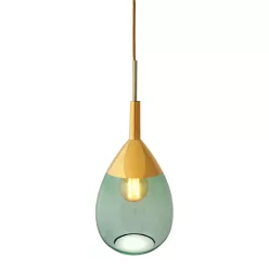   LAURA ASHLEY 101404 LUTE M Modern Függesztett Lámpa Arany E27 IP20