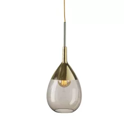   LAURA ASHLEY 101462 LUTE M Modern Függesztett Lámpa Arany E27 IP20